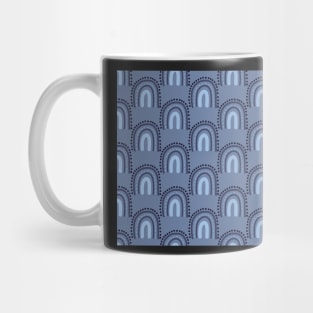 Navy Boho Rainbow Mug